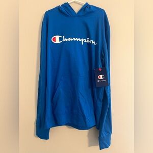 BNWT Boys Champion® Signature Long Sleeve Hooded Tee. Size L.